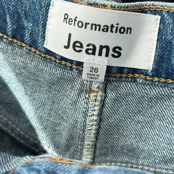 NEW Reformation Tazz Maxi Denim Jean Skirt in Hemlock Size 26 - Picture 8 of 8